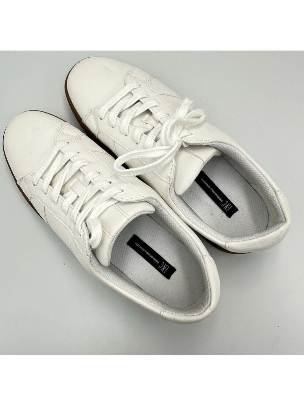 INC International Concepts Mens Ezra Gum Bottom Sneakers Shoed Size: 8.5 M White - Picture 11 of 12